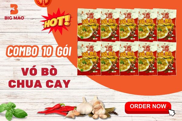 Vó Bò Chua Cay – Combo 10 Gói