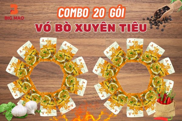 Vó Bò Xuyên Tiêu – Combo 20 Gói